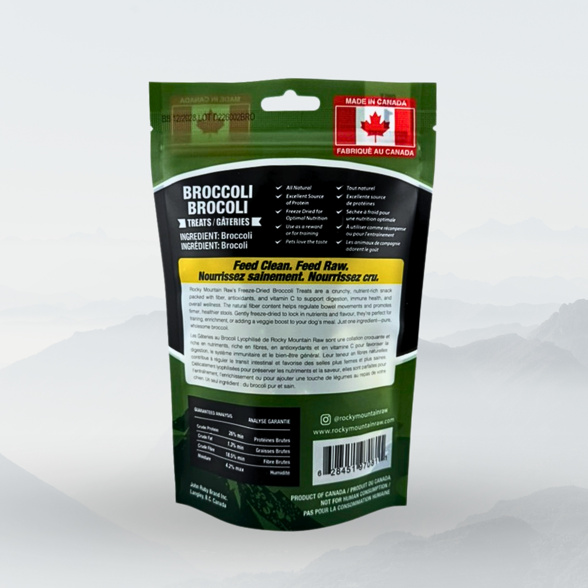 Freeze-Dried Broccoli Pet Treats